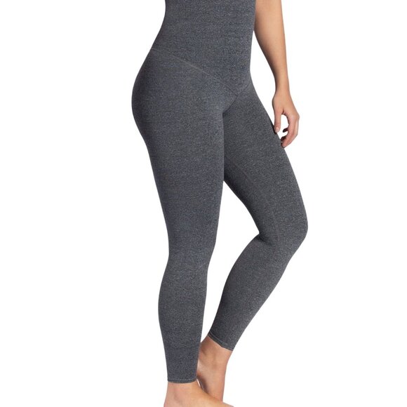 Curveez® High Waisted Shaping Grey Leggings Sz LG  CUR44819 - Picture 2 of 9